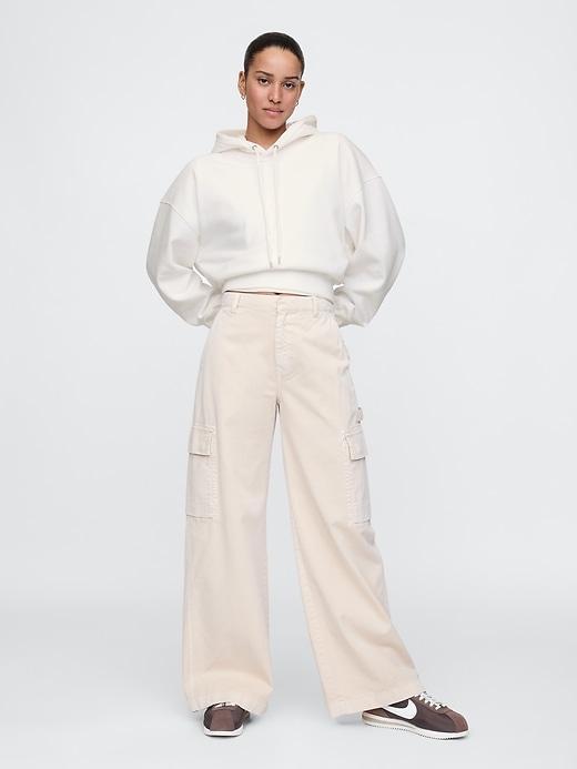 VintageSoft Cropped Hoodie Product Image