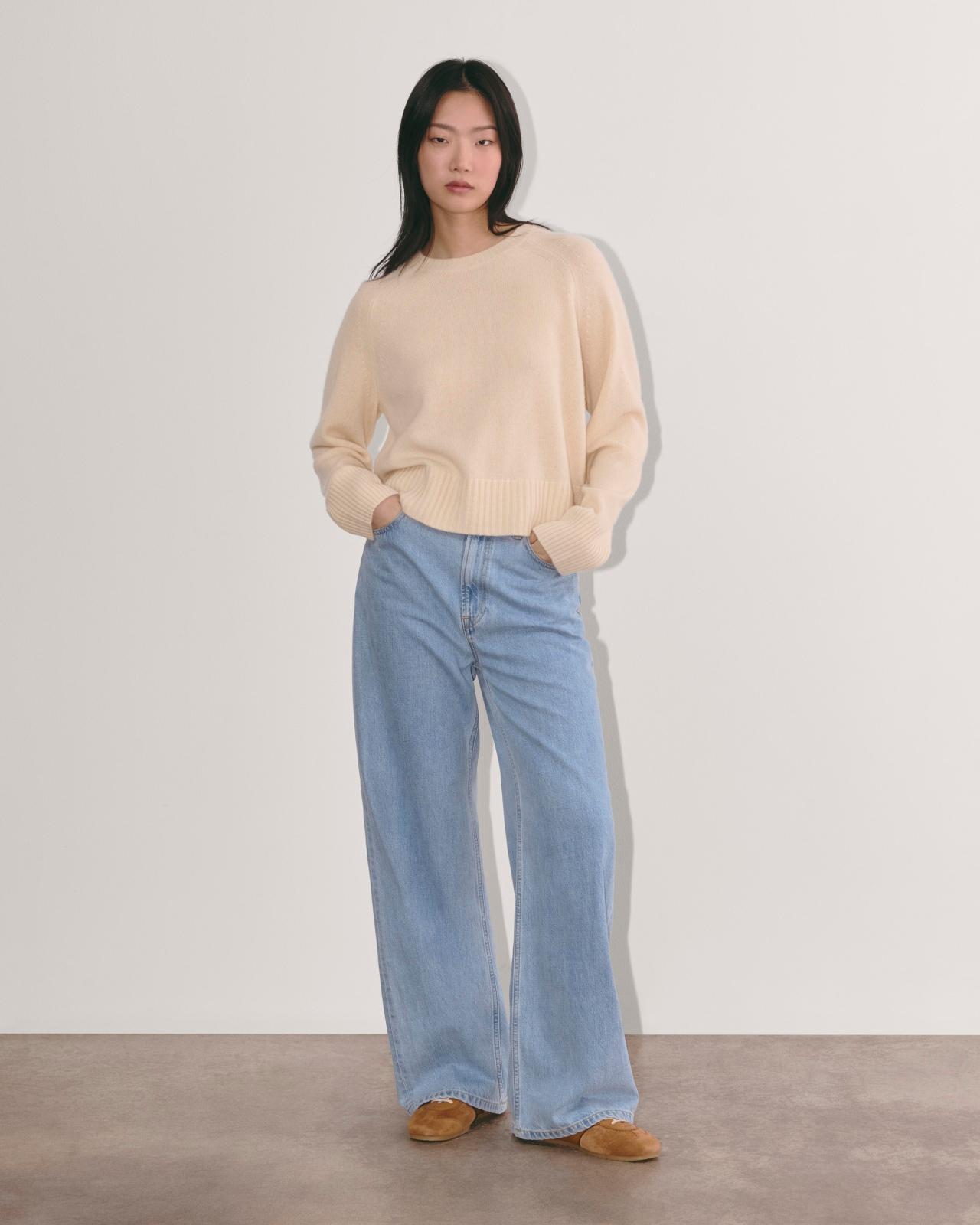 The Boxy Crew in Cashmere Product Image