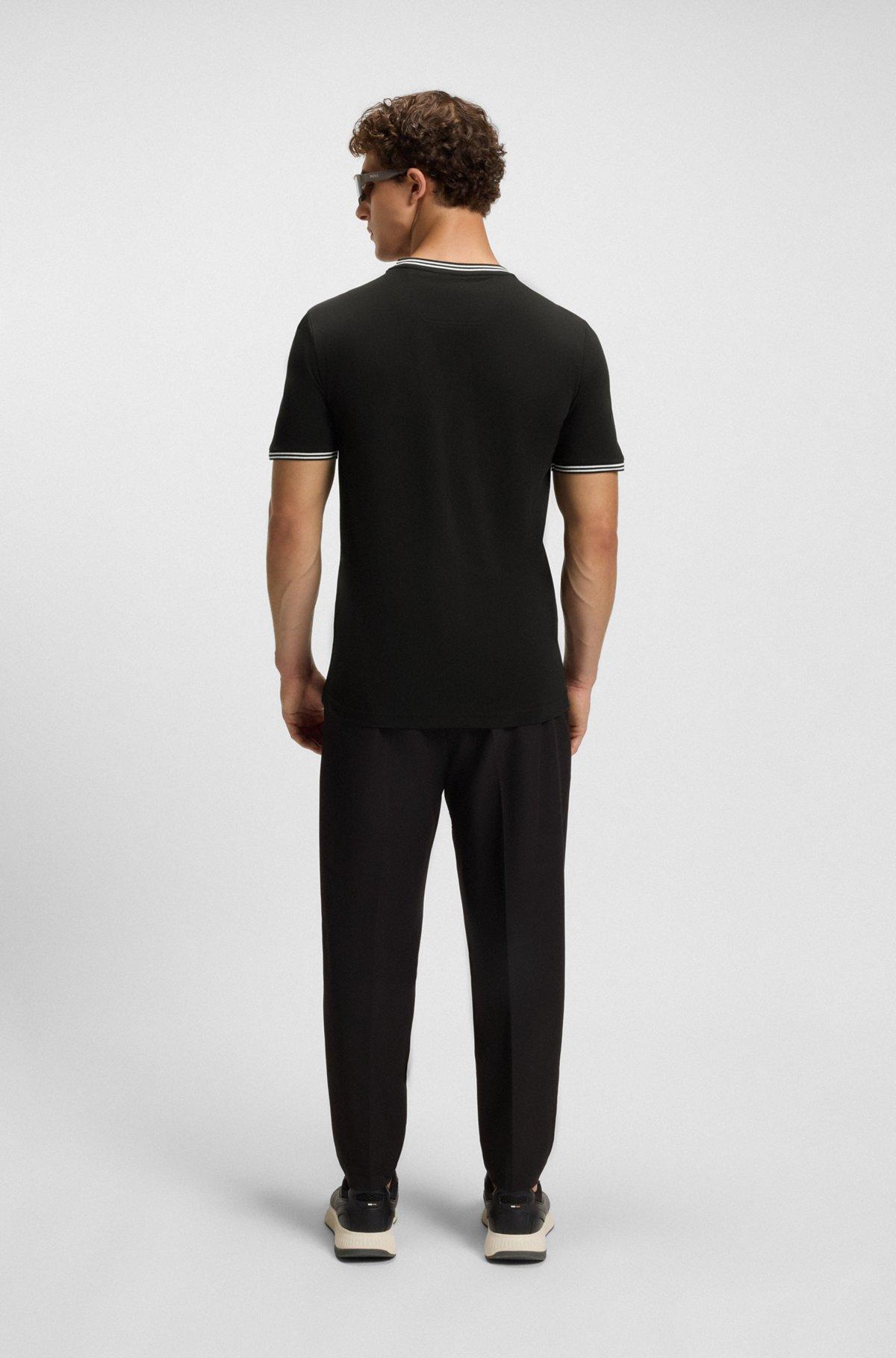Regular-fit T-shirt in mercerized cotton Product Image