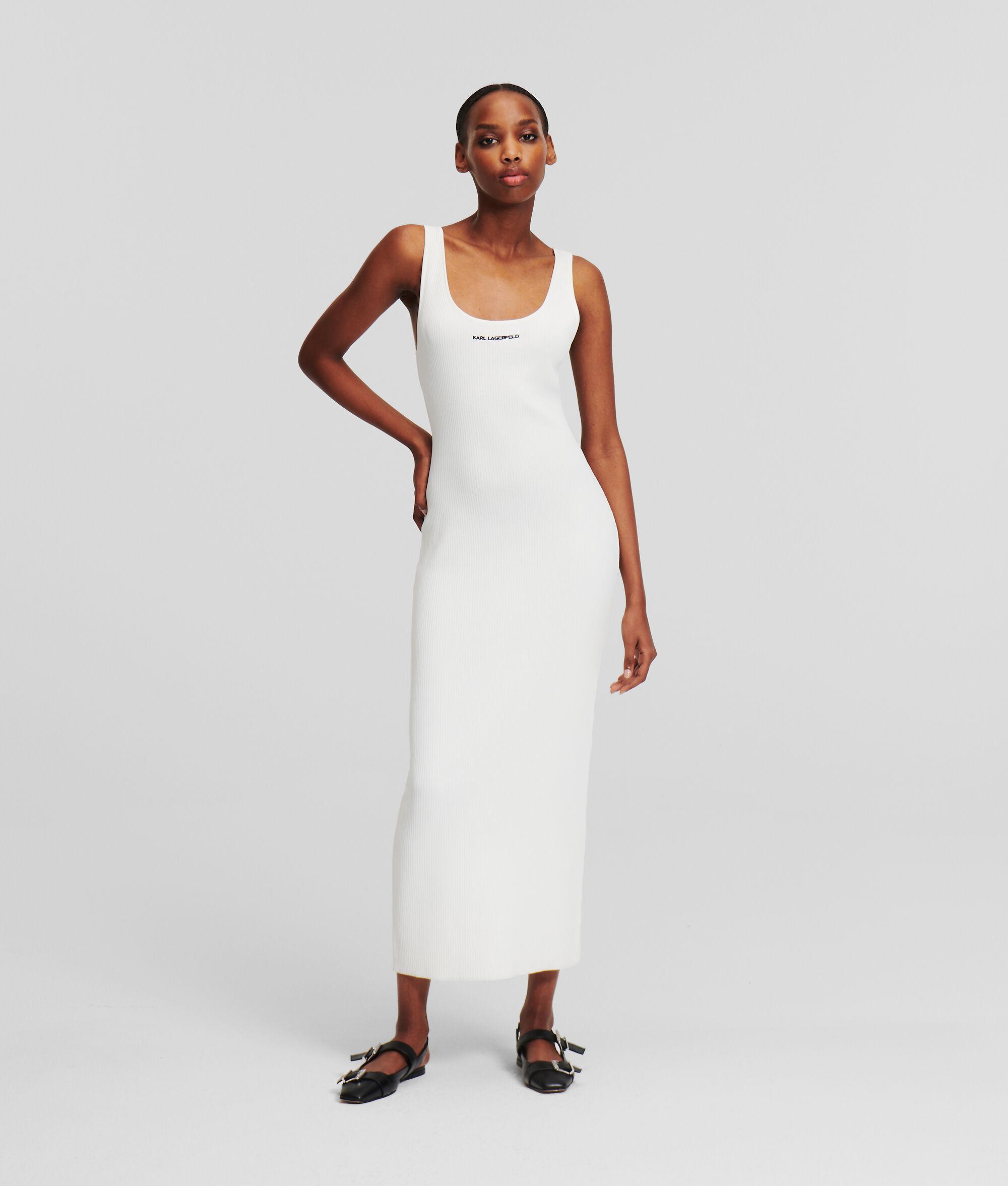 RIB-KNIT SLEEVELESS DRESS Product Image