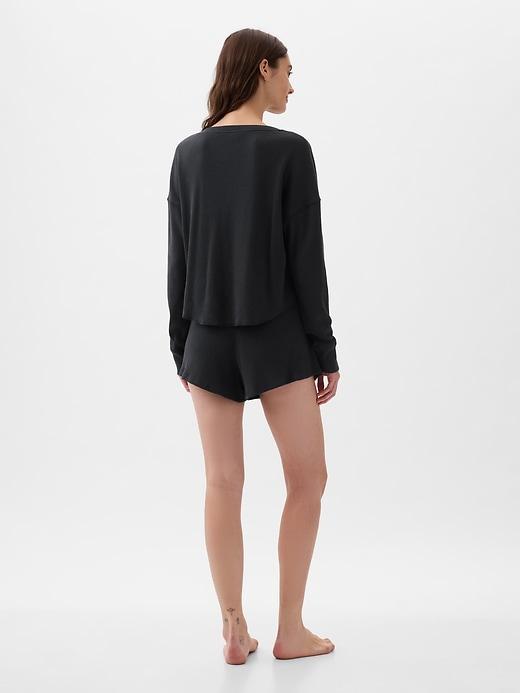 Waffle PJ Henley Shirt Product Image