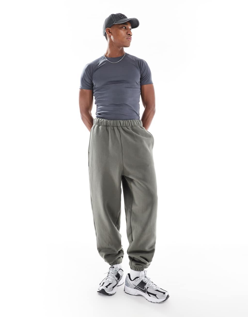 Bershka slim fit t-shirt in gray  Product Image