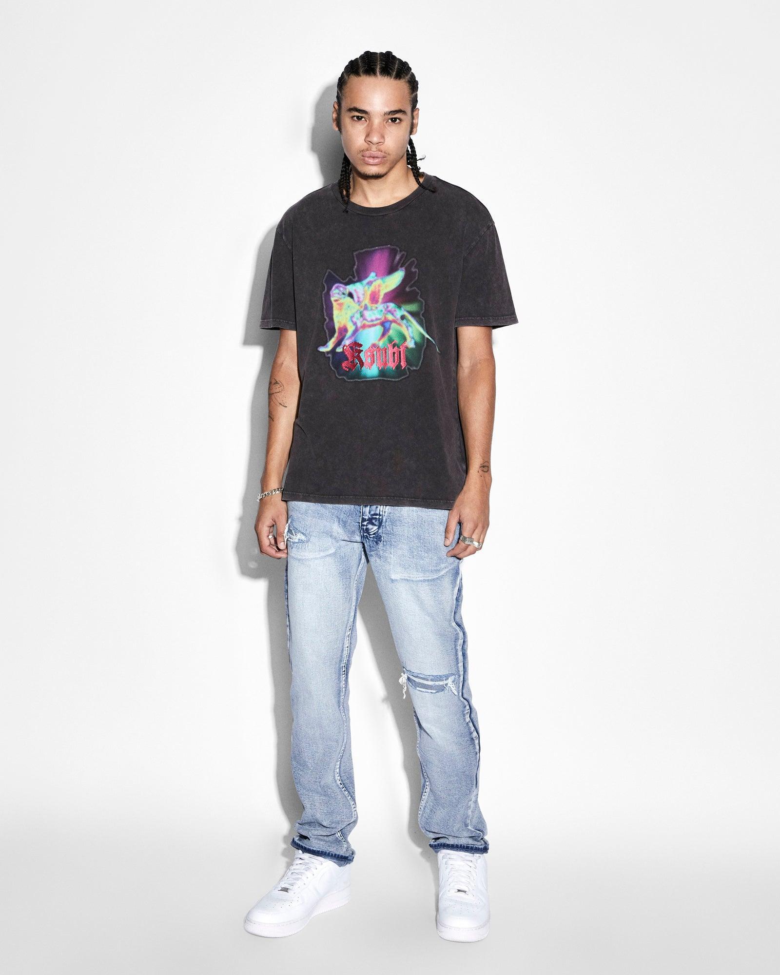 GRIFFIN KASH SS TEE ACID BLACK Male Product Image