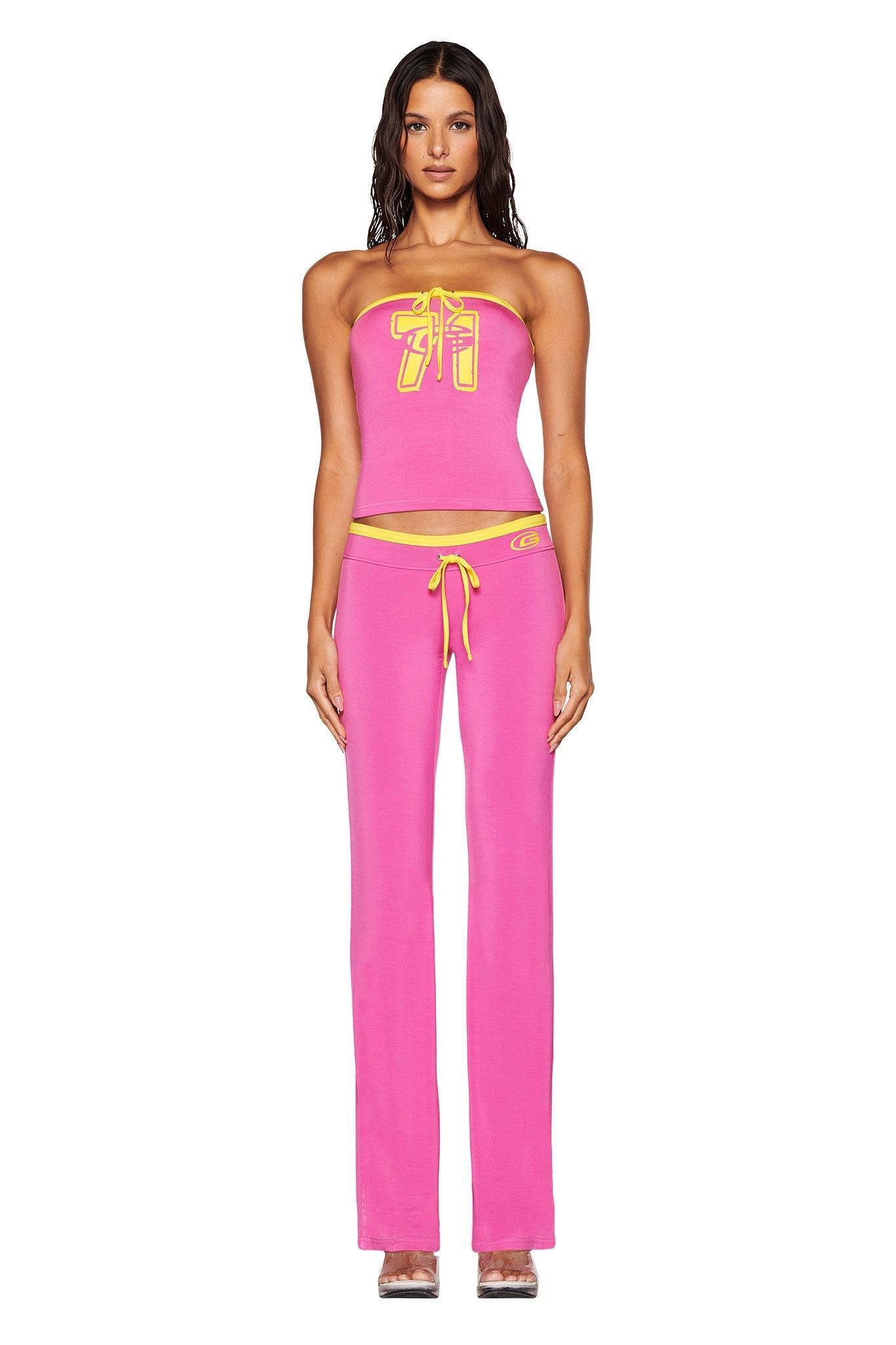 MICHELLE BOOB TUBE - PINK Product Image