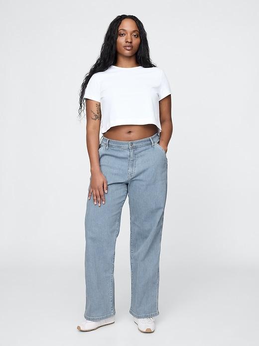 Mid Rise Corduroy '90s Loose Cargo Pants Product Image