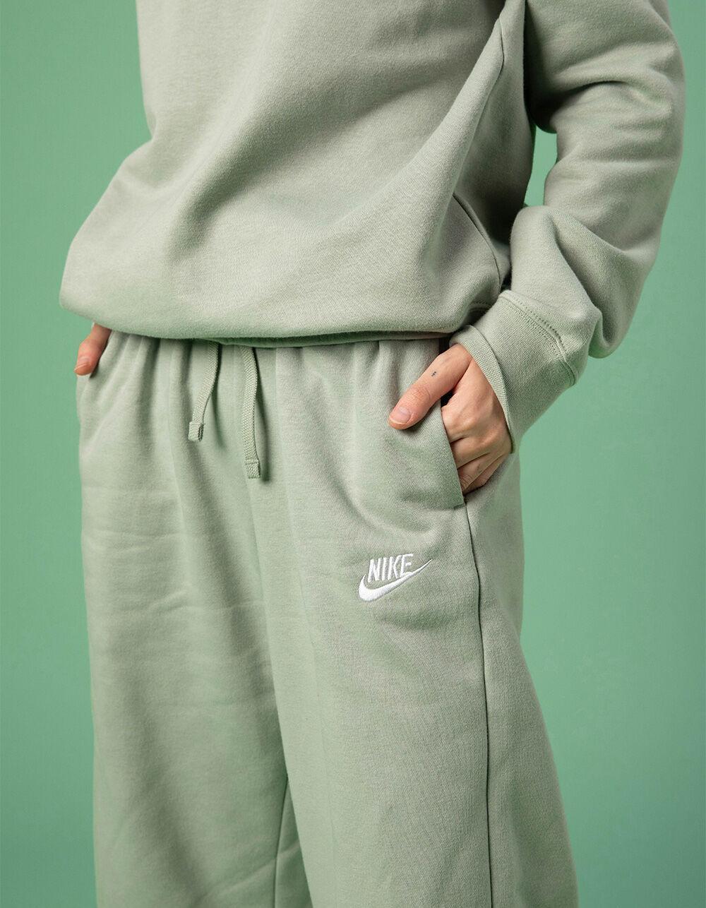 NIKE Sportswear Club Fleece Womens Wide Leg Pants - HEATHER GRAY Product Image