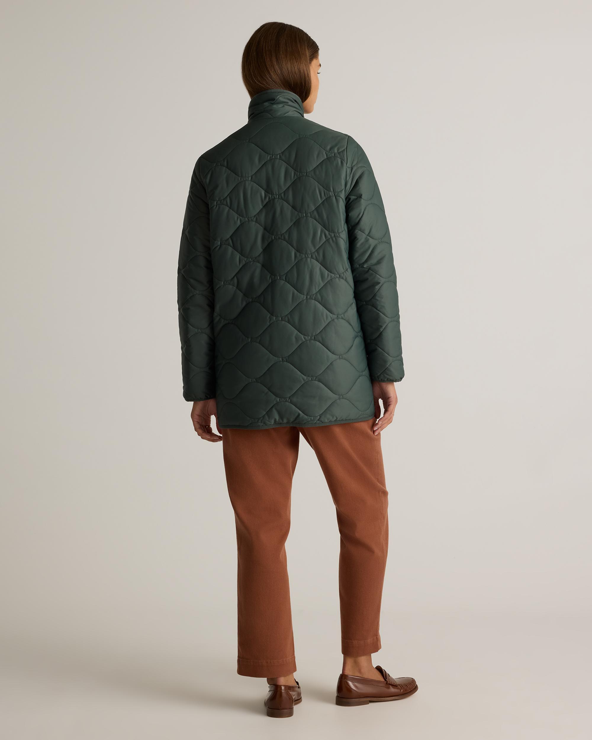 Quince | Women's Featherless Quilted Long Puffer Jacket Size XL, Nylon Product Image