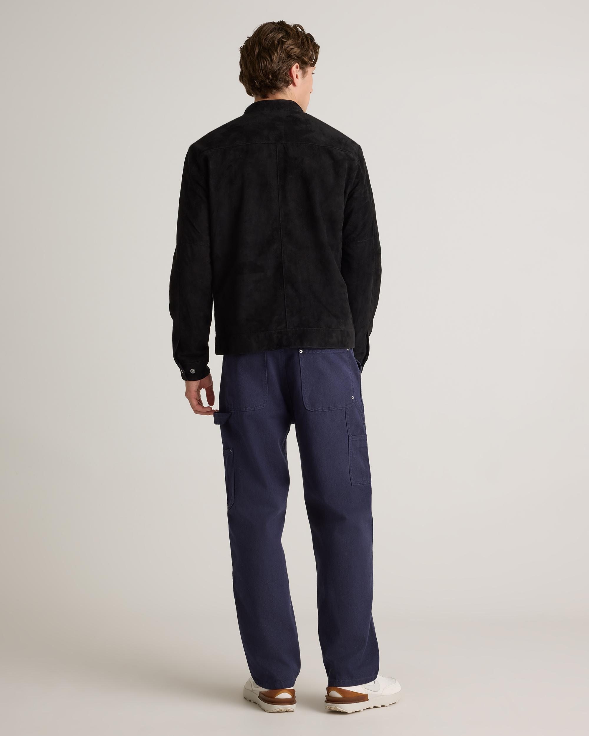 Quince | Men's 100% Suede Café Racer Jacket Leather Product Image