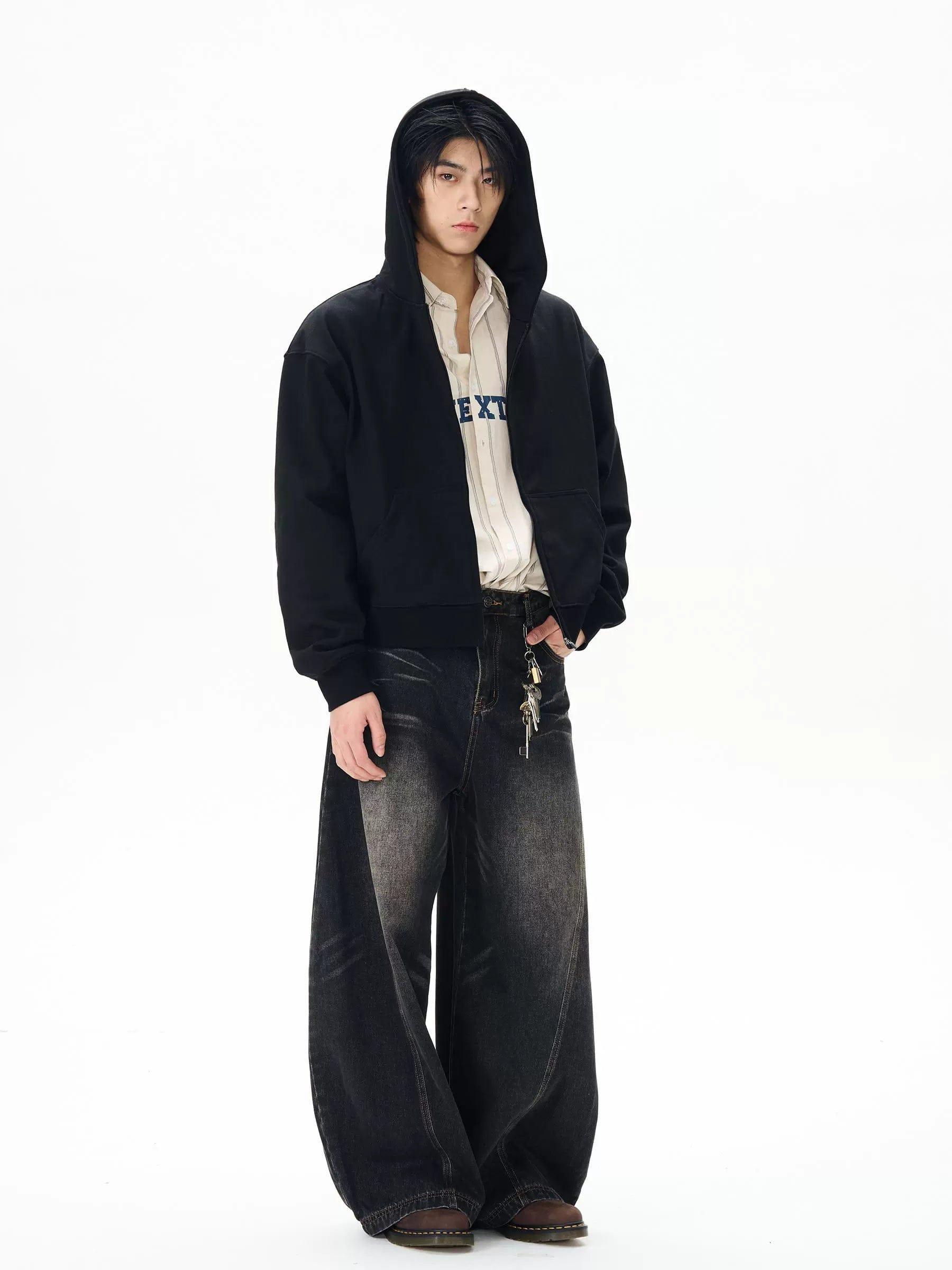 RT No. 12136 WASHED BAGGY JEANS Product Image