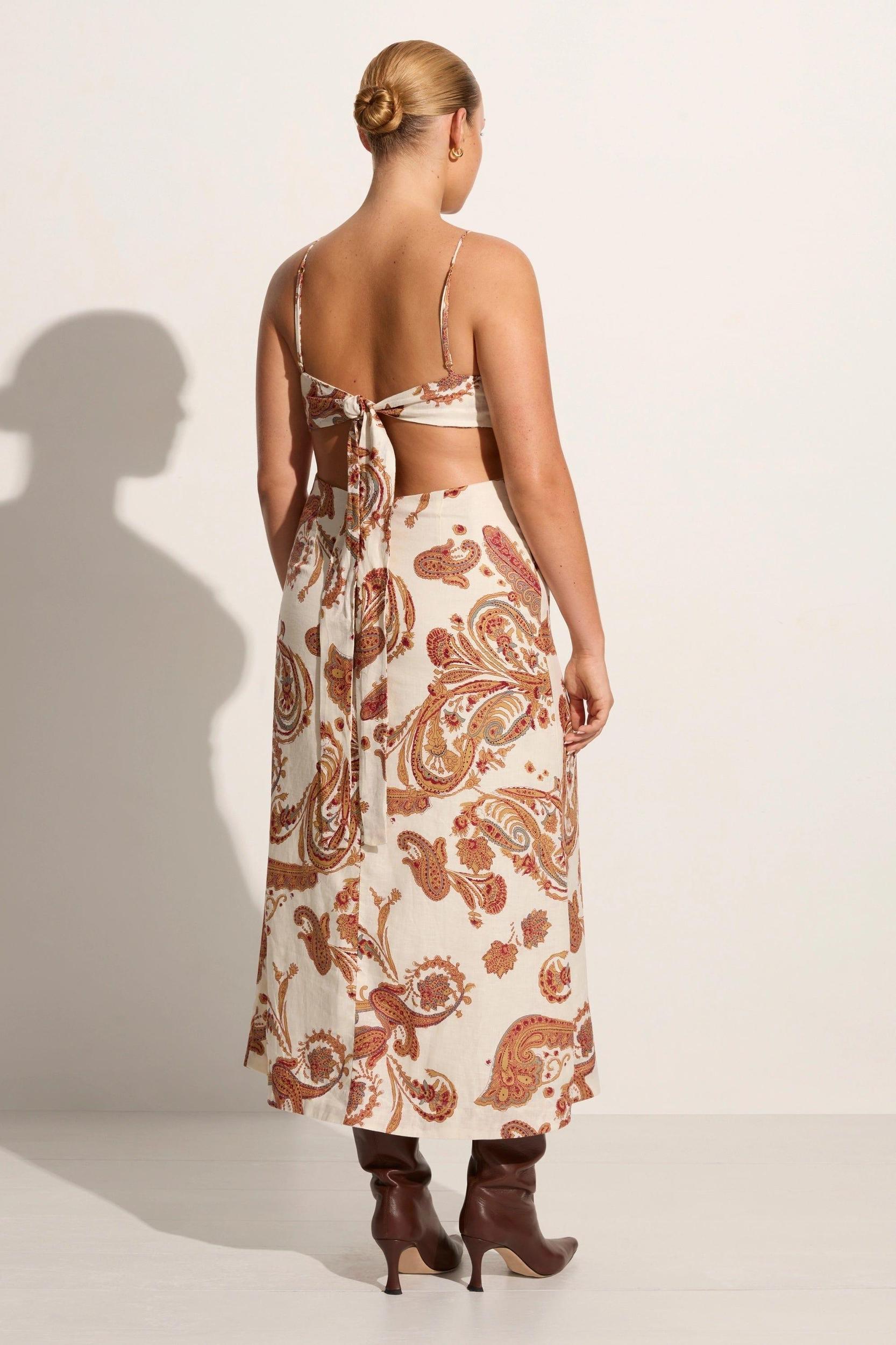 Regina Midi Dress Alessia Paisley - Final Sale Product Image