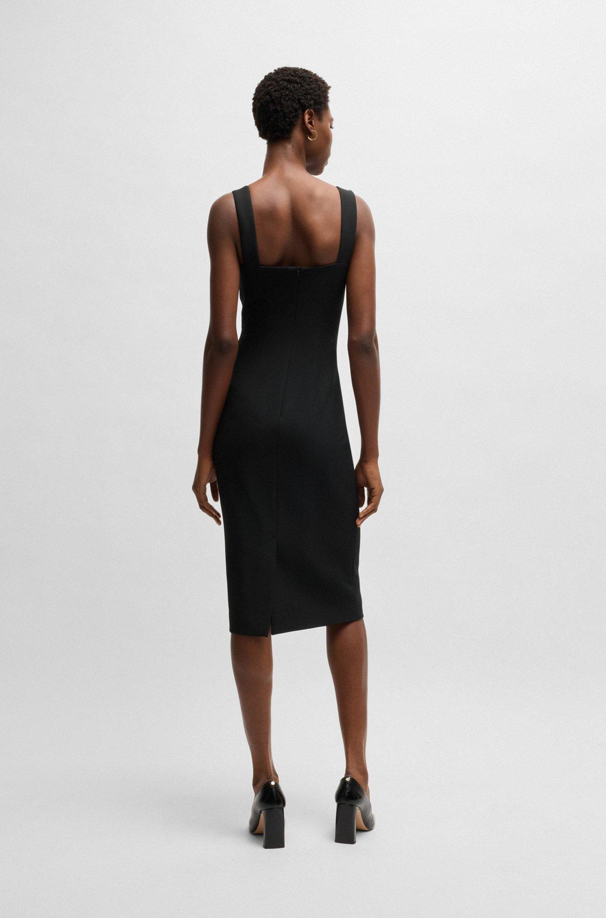 Bodycon midi-length dress in stretch material Product Image