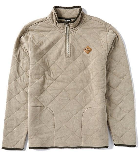 Hurley Middleton Long Sleeve 1/4-Zip Quilted Fleece Pullover Product Image
