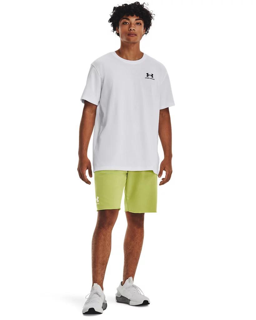 Men's UA Logo Embroidered Heavyweight Short Sleeve Product Image