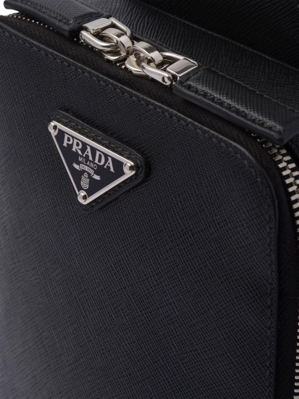 Brique leather shoulder bag Product Image
