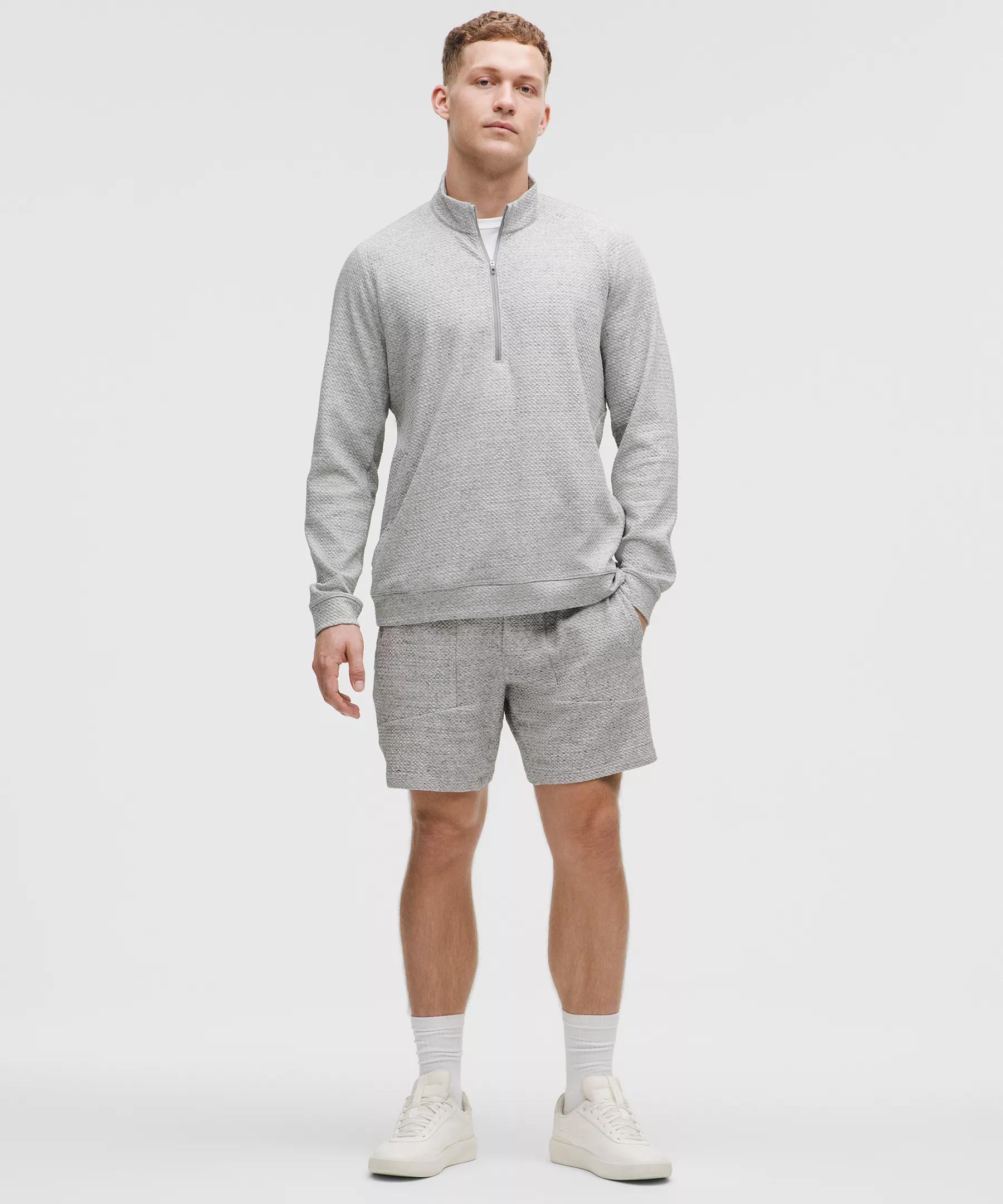 Textured Double-Knit Cotton Half Zip Product Image