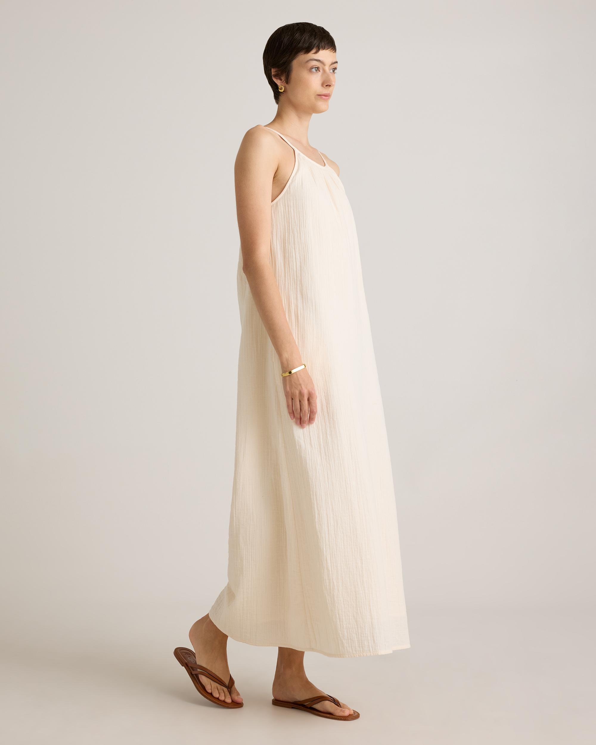 Quince | Women's Gauze Sleeveless Maxi Dress Size XS, Organic Cotton Product Image