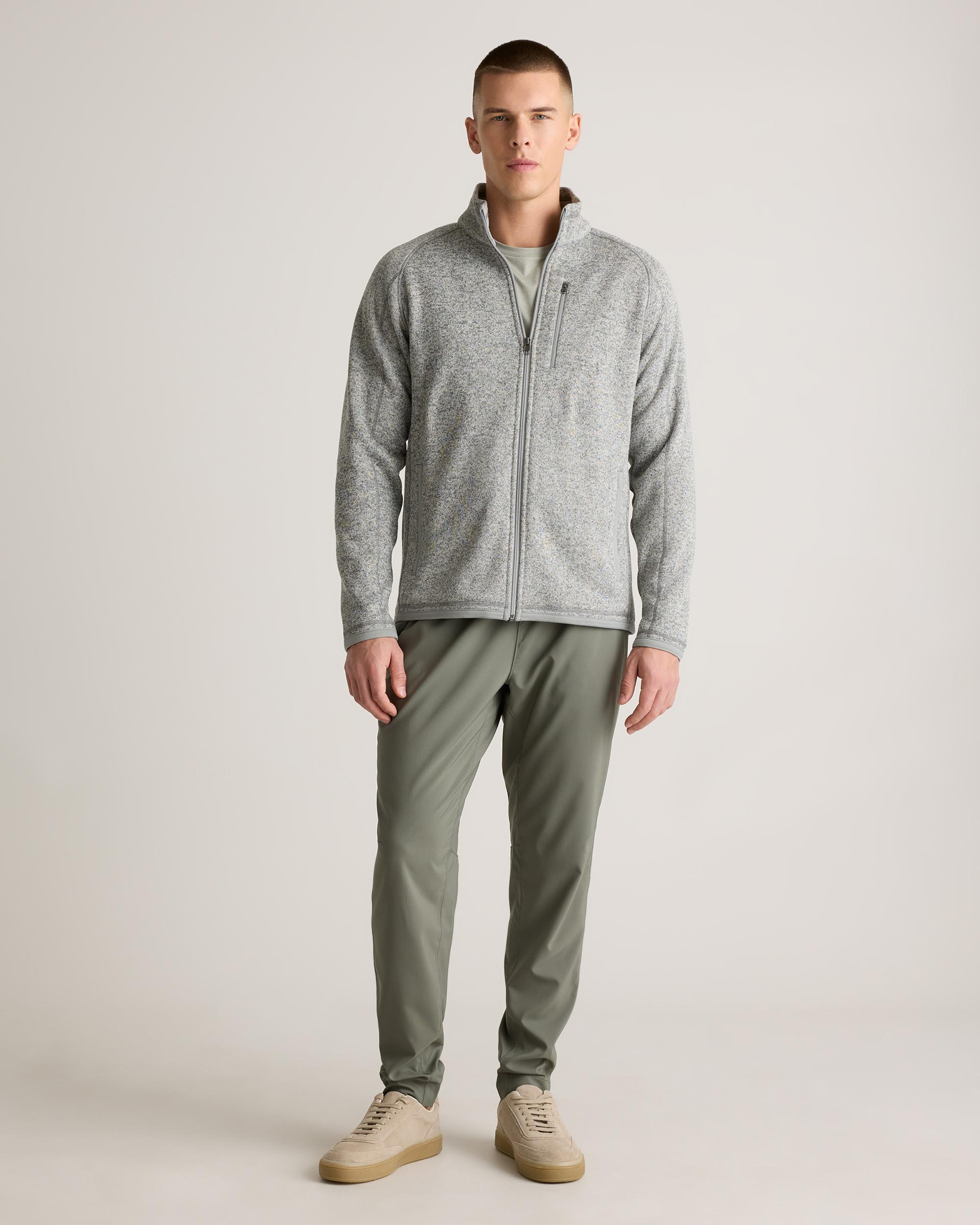 Quince | Men's Sweater-Knit Fleece Full-Zip Jacket Size XL, Recycled Polyester Product Image