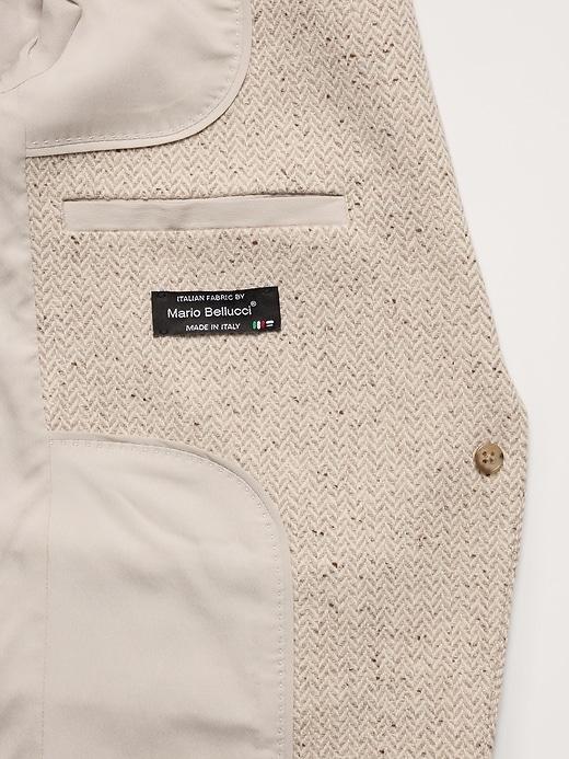 Slim Italian Herringbone Blazer Product Image