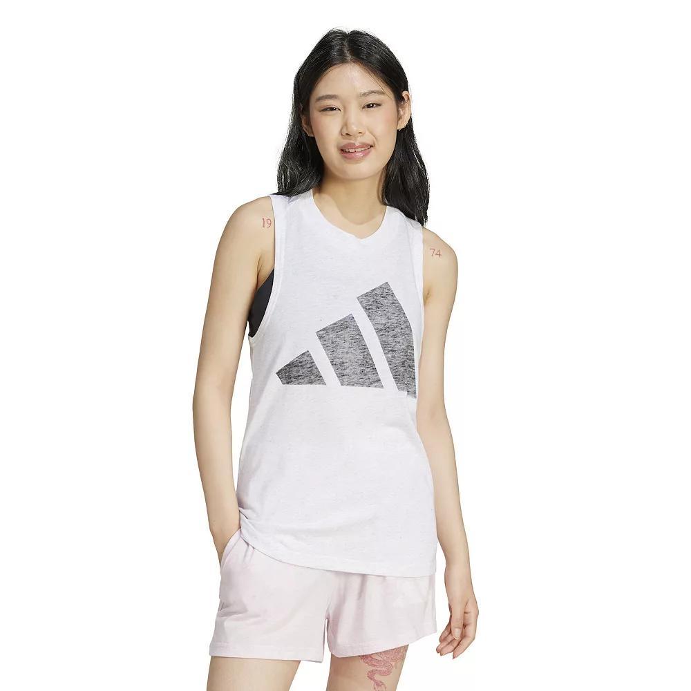 Women's adidas Essentials Winners Sportswear Tank Top, Size: XL, White Product Image