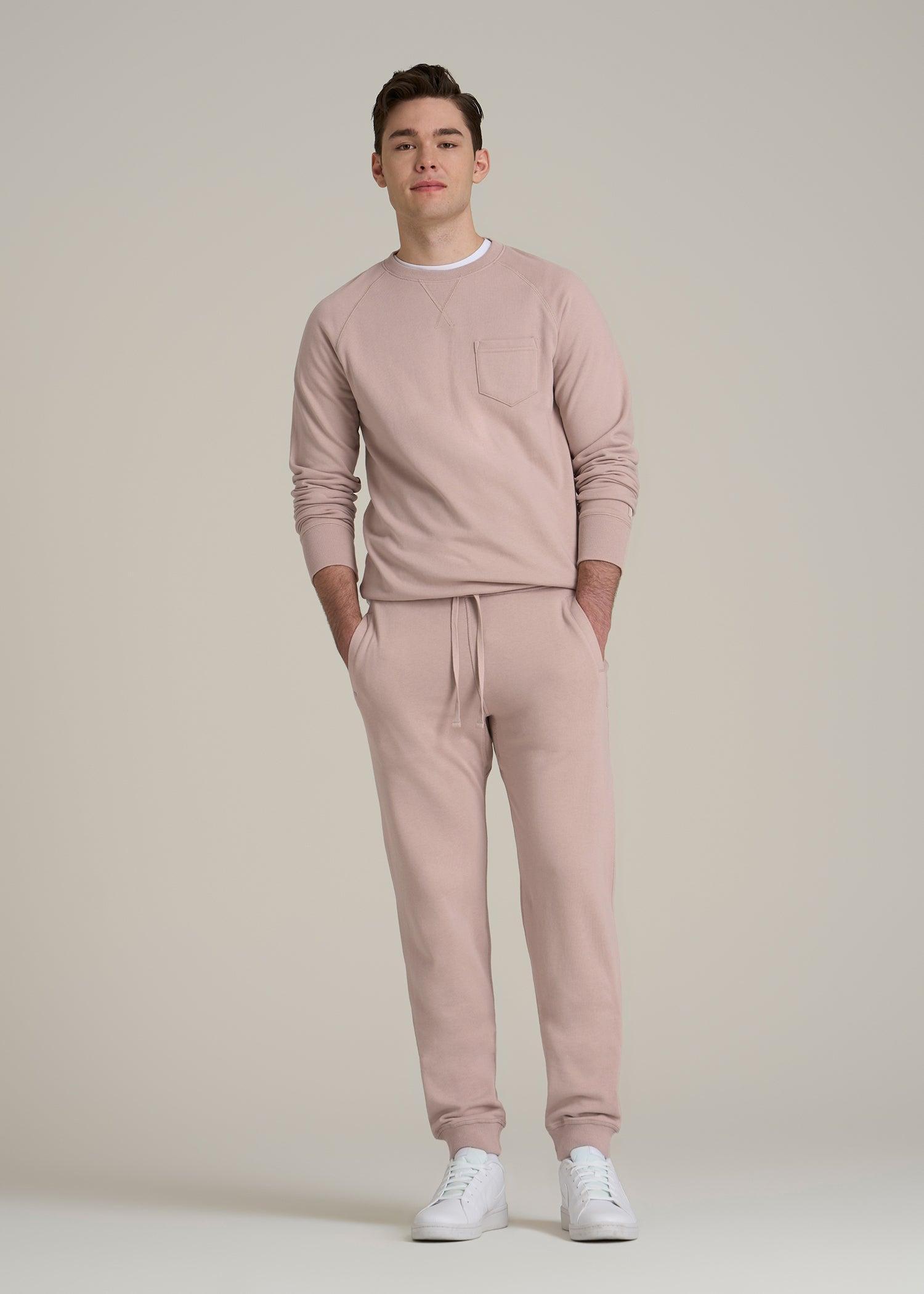 Wearever 2.0 French Terry Joggers for Tall Men in Desert Rose Product Image