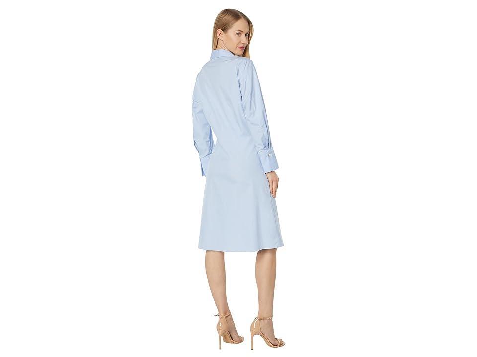 Womens Wrap Tie-Waist Shirtdress Product Image
