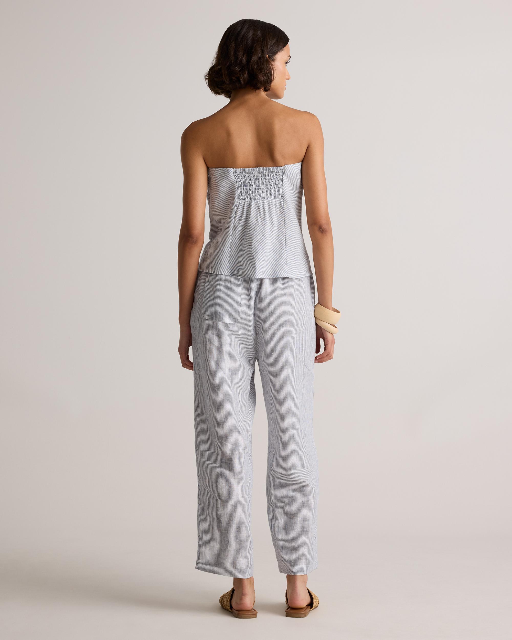 Quince | Women's 100% European Linen Strapless Top Size XL Product Image