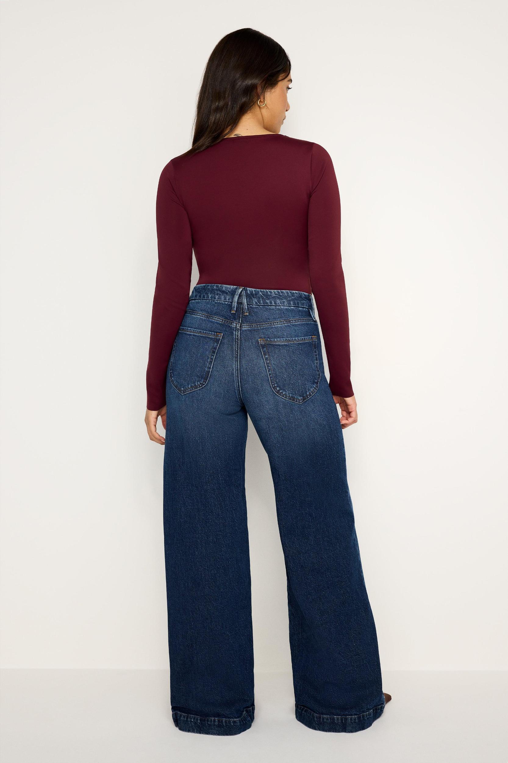 GOOD WAIST PALAZZO JEANS | INDIGO759 Product Image