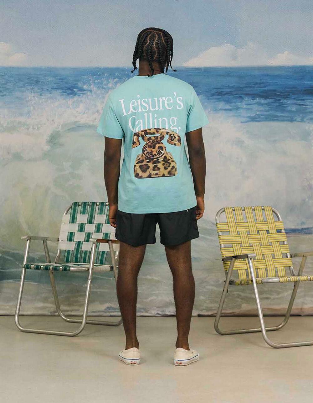 DUVIN Cat Call Mens Tee - TEAL BLUE Product Image
