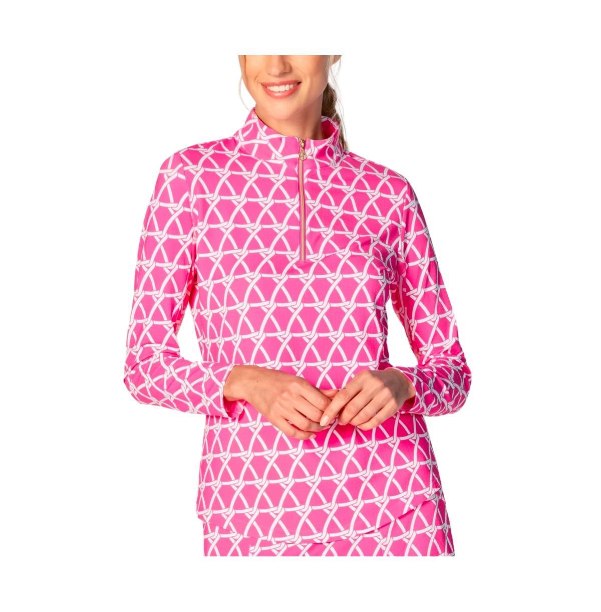 G Lifestyle Clothing Womens Long Sleeve Miock Neck Top Black Large Product Image
