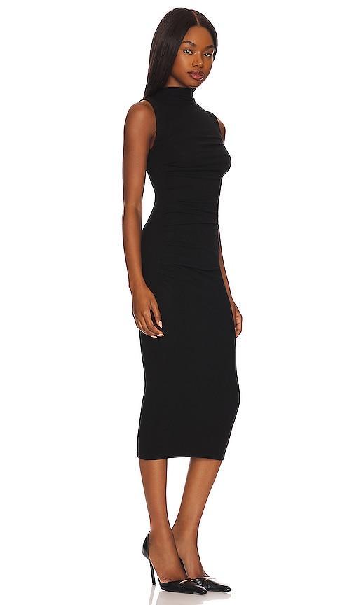 Silk Knit Sleeveless Twist Midi Dress Product Image