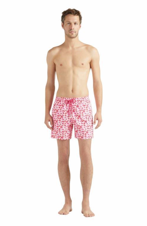 Mens Fish-Print Swim Shorts Product Image