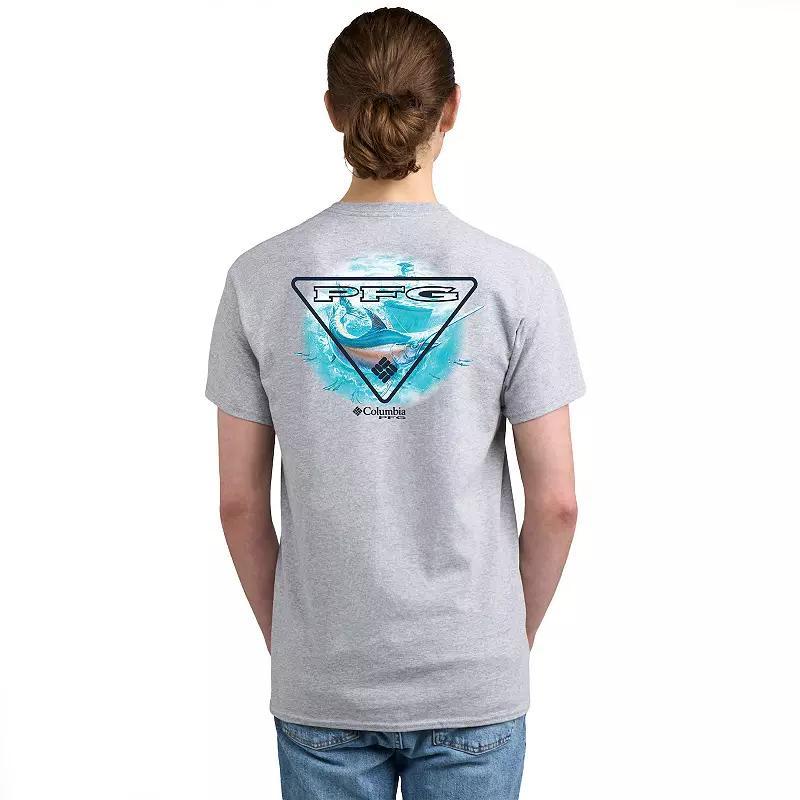 Men's Columbia PFG Short Sleeve Graphic Tee, Size: XXL, Columbia Gray Product Image