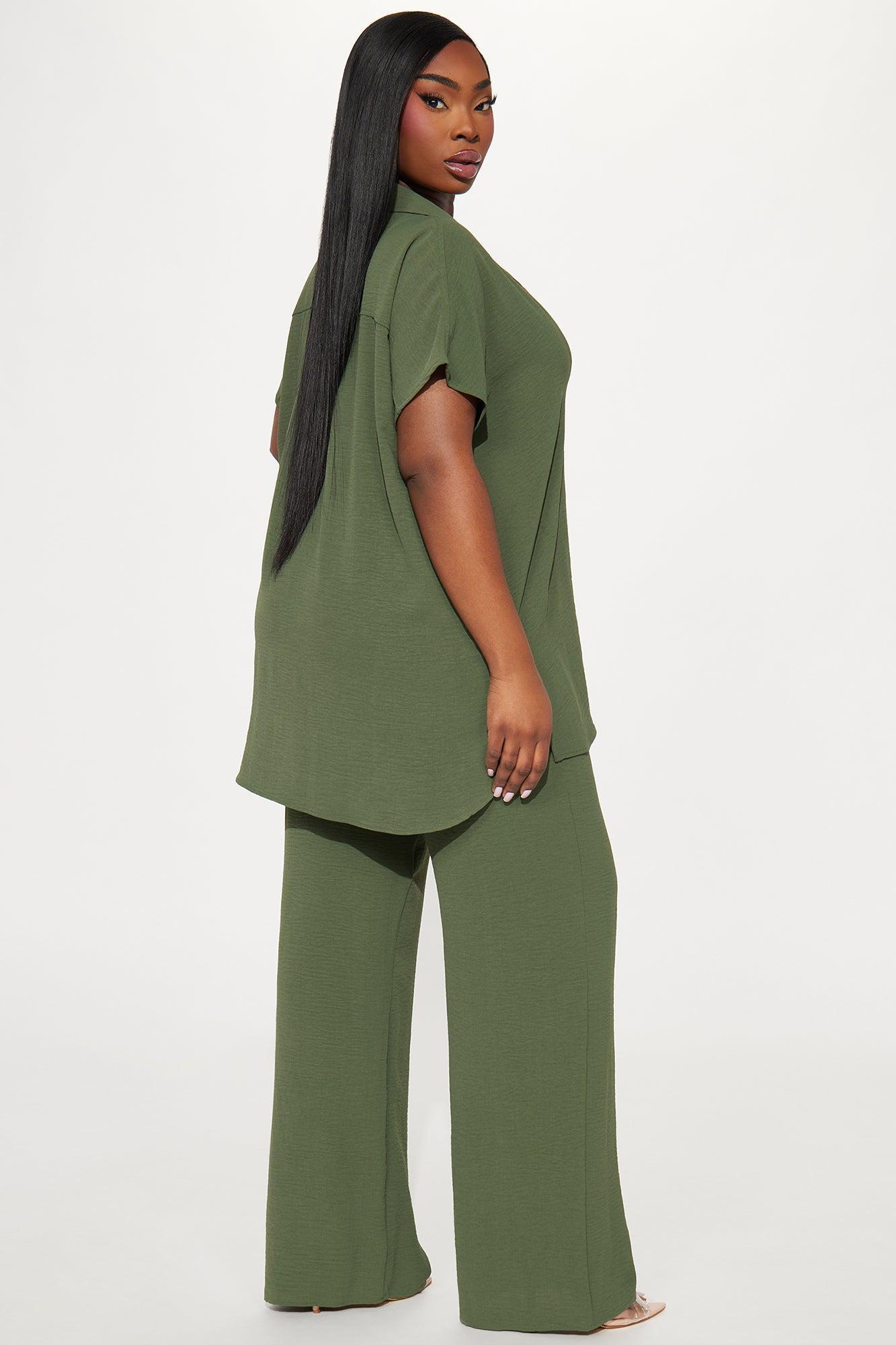 Roxanne Pant Set - Olive Product Image