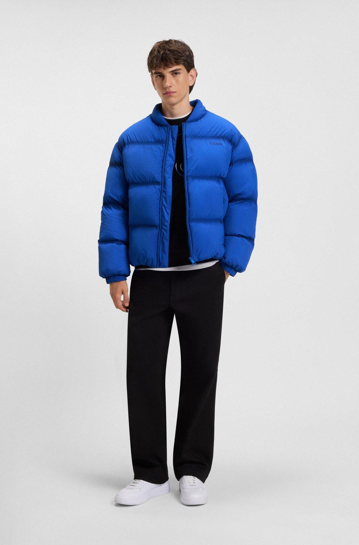 Water-repellent puffer jacket with embroidered logo Product Image