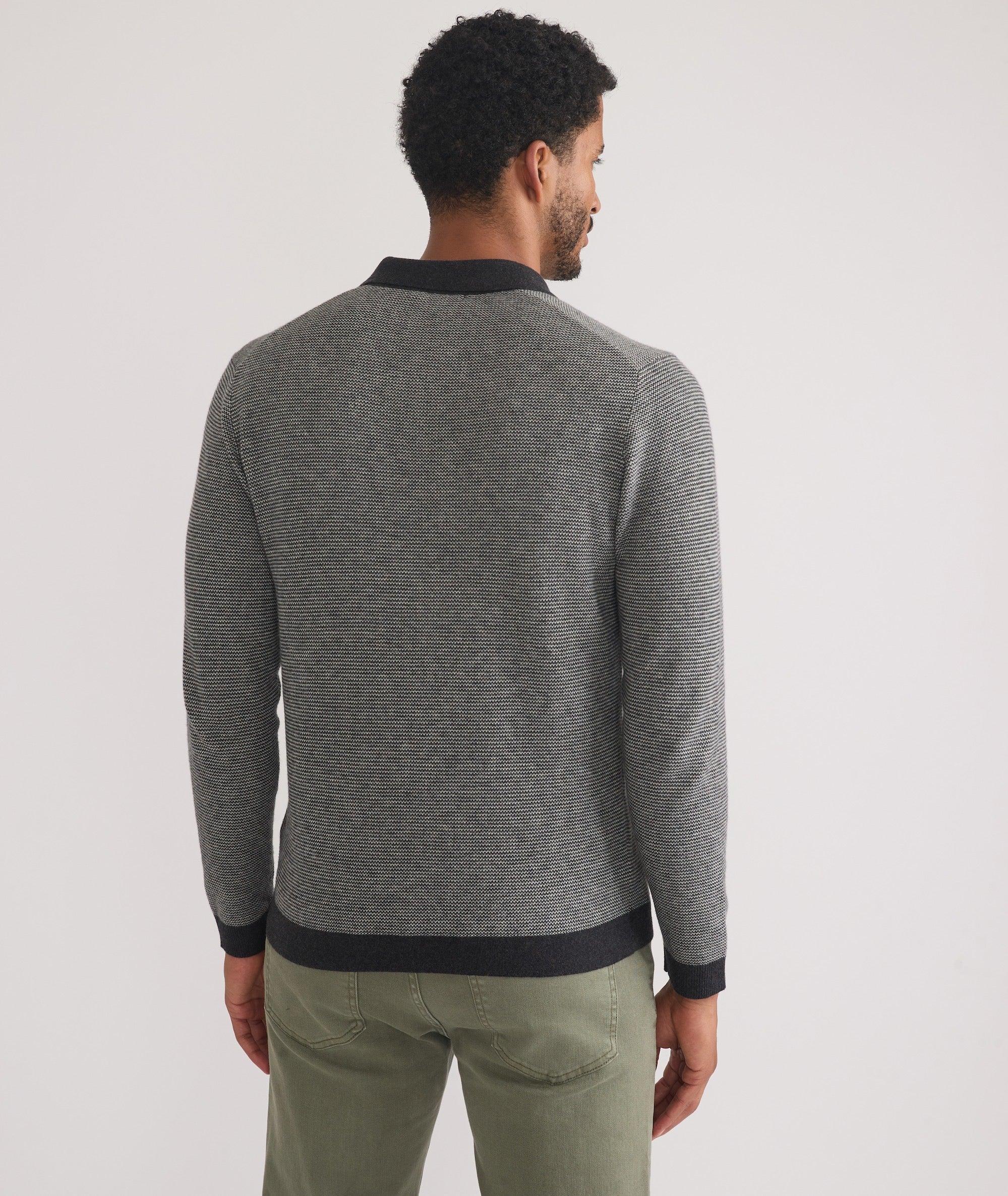 Liam Long Sleeve Sweater Polo Product Image