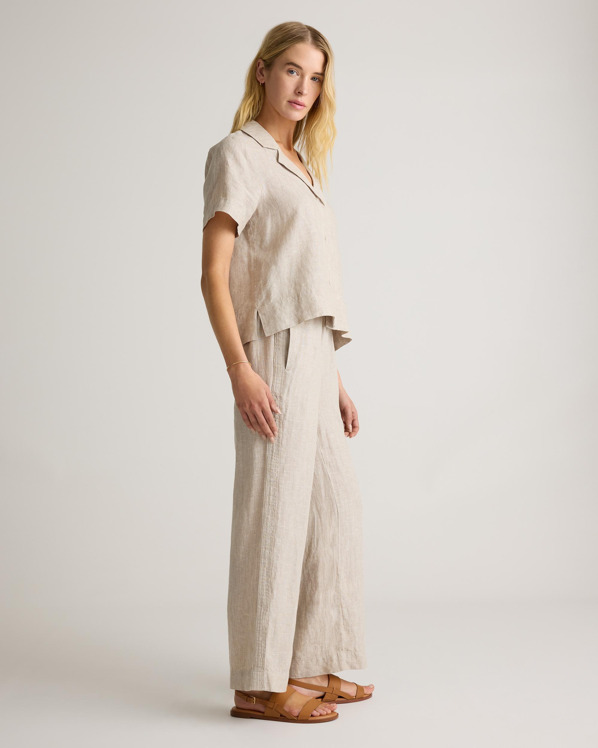 Quince | Women's 100% European Linen Wide Leg Pants Size XS Product Image