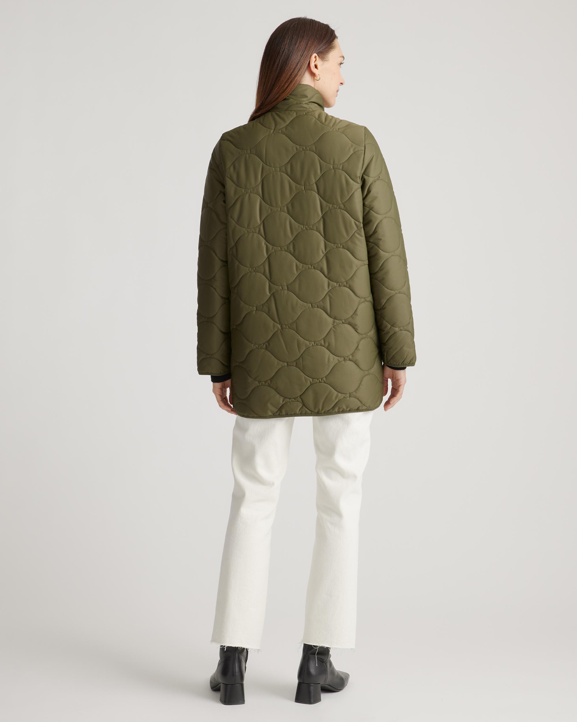 Quince | Women's Featherless Quilted Long Puffer Jacket Size XL, Nylon Product Image