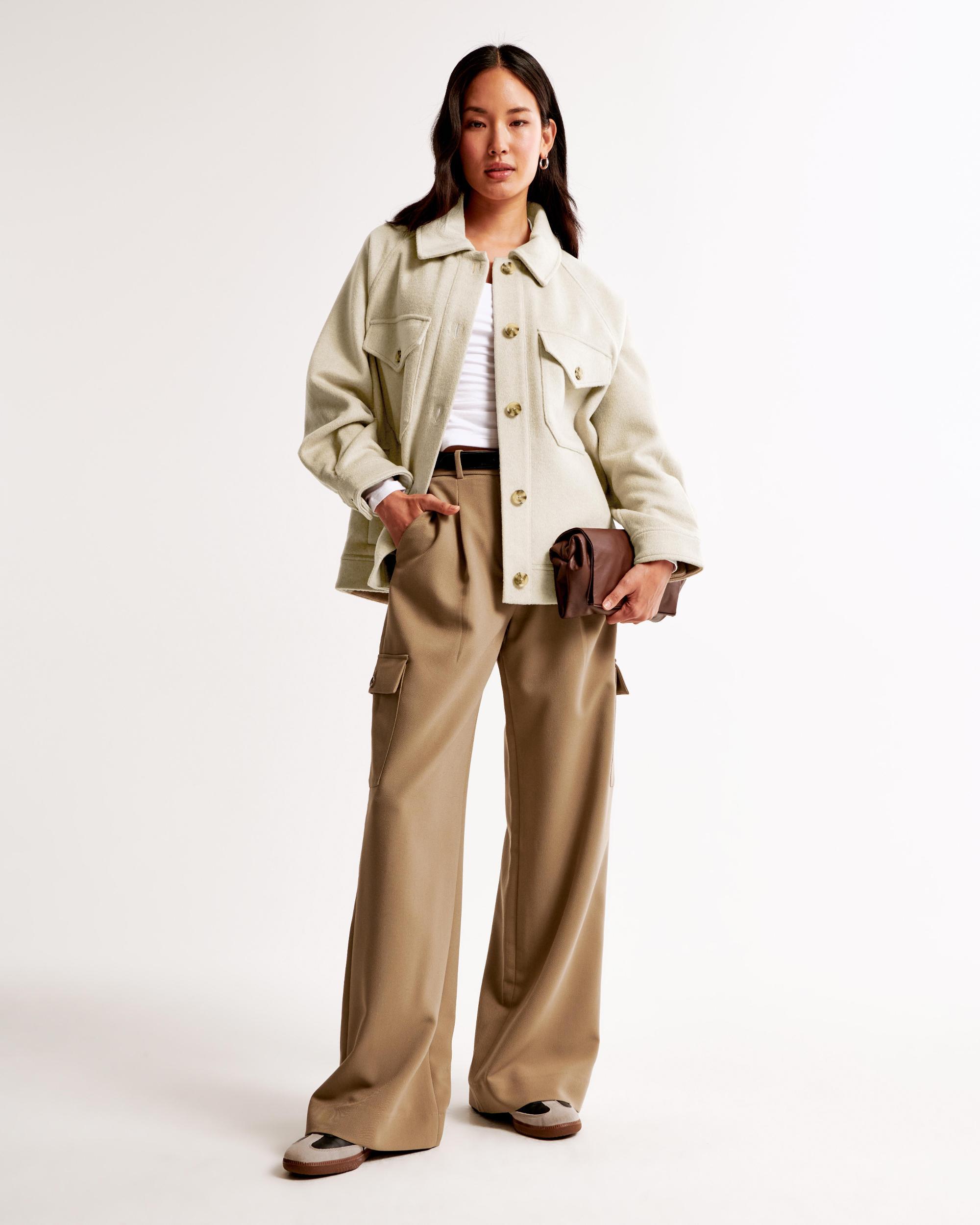 Wool-Blend Utility Shirt Jacket Product Image