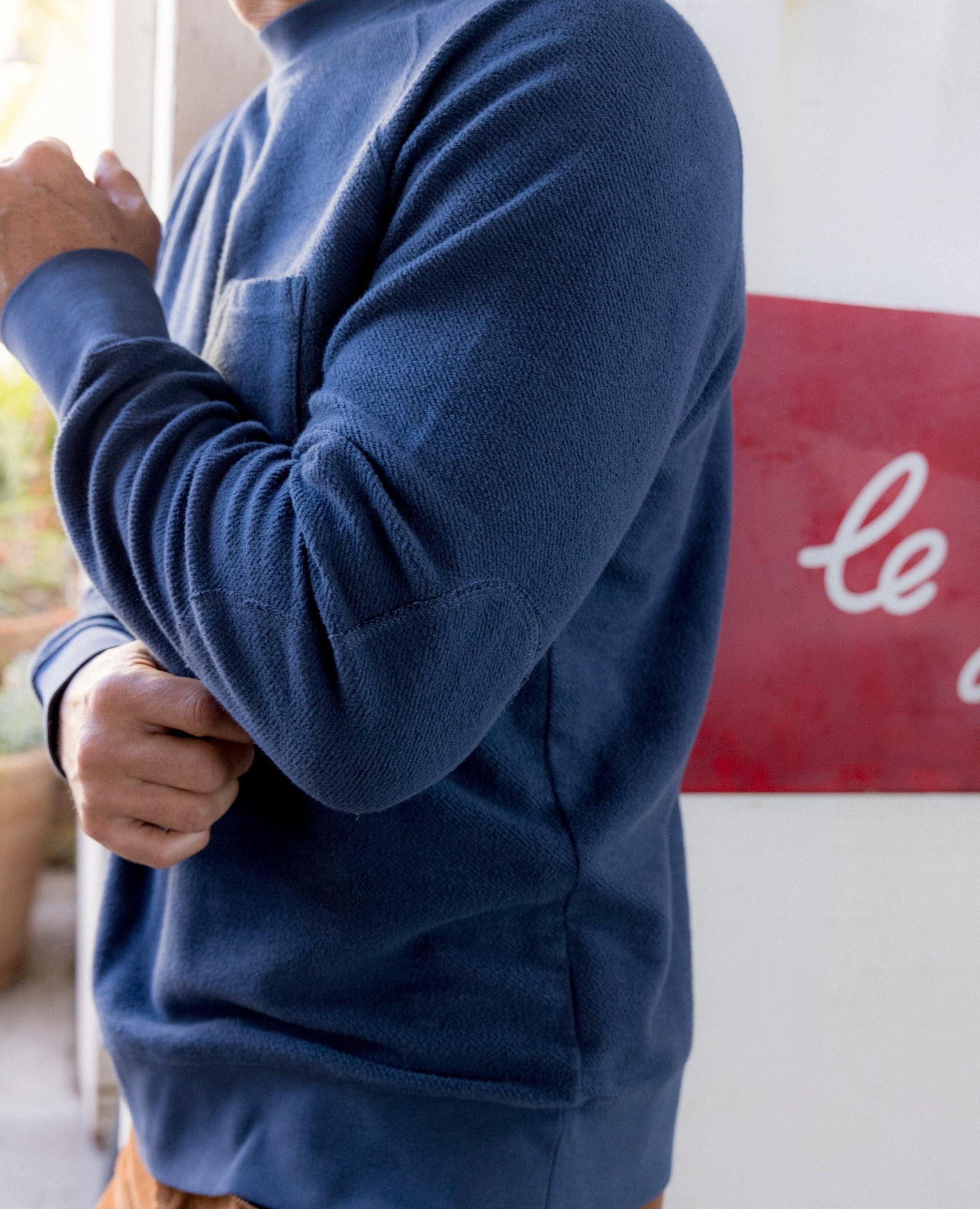 Dunlop Reverse Fleece Crew Neck - Dark Blue Product Image