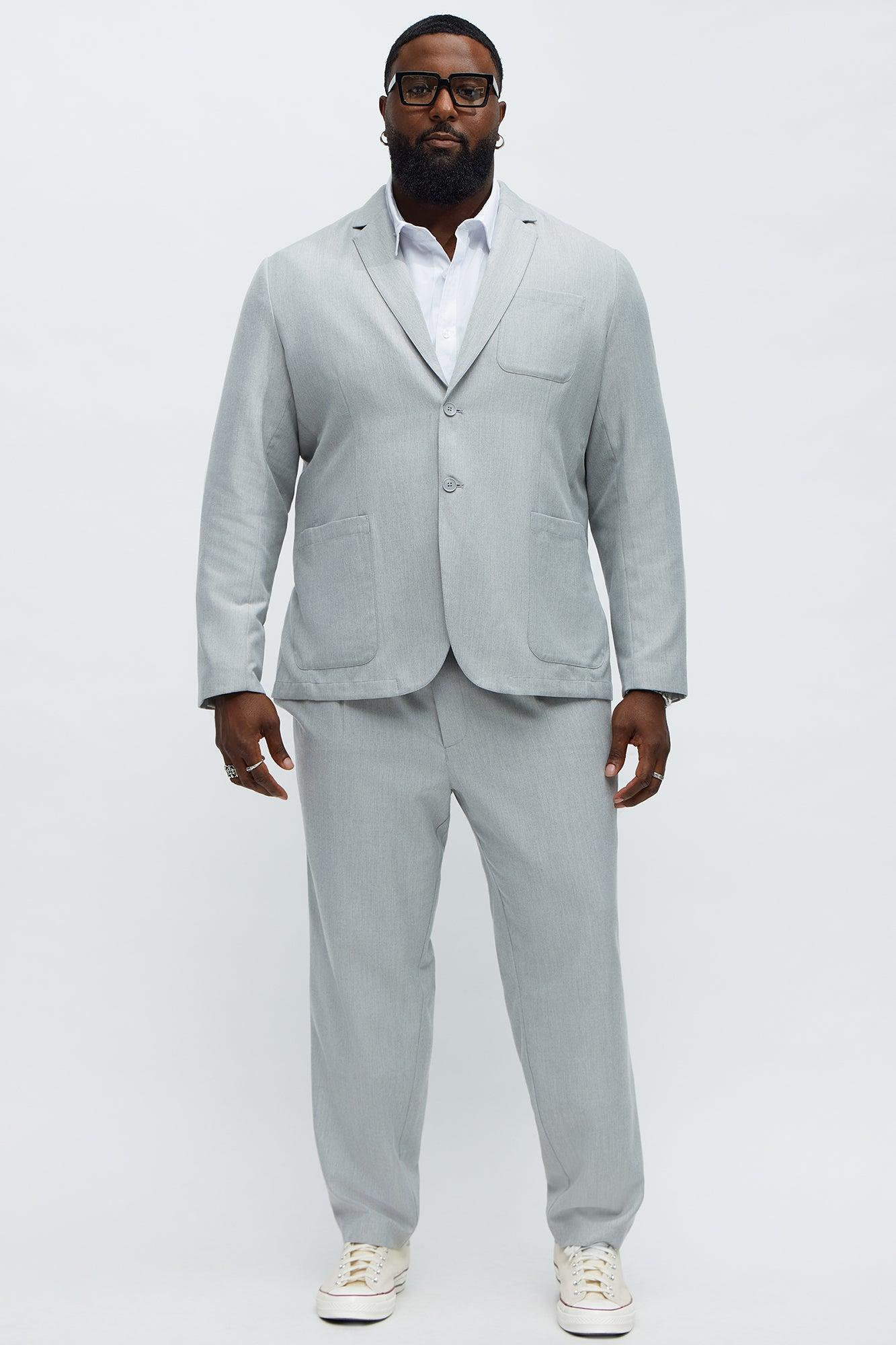 Slim Modern Lightweight Everyday Jacket - Light Grey Product Image