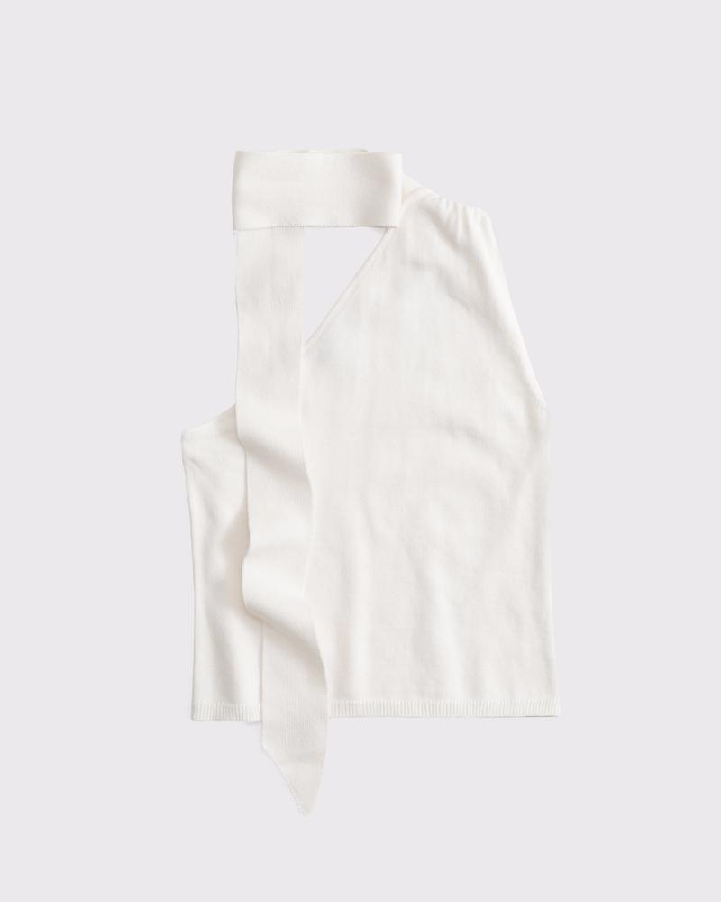 Asymmetrical Scarf Sweater Tank Product Image