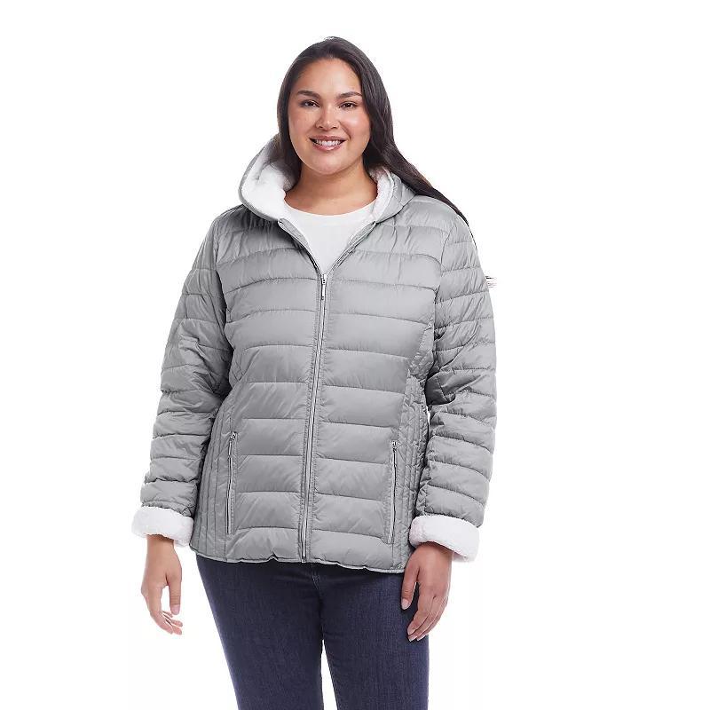 Women's Weathercast Sherpa-Lined Puffer Jacket, Size: 3XL, Coriander Product Image