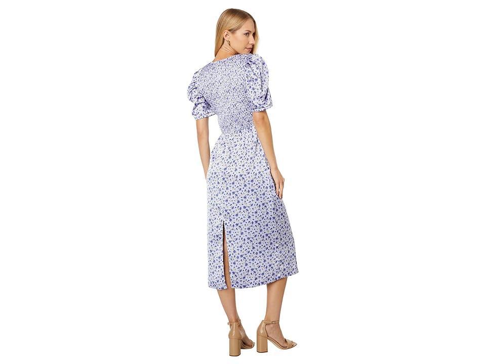 Lost + Wander Violetta Short Sleeve Midi Dress Floral) Women's Clothing Product Image
