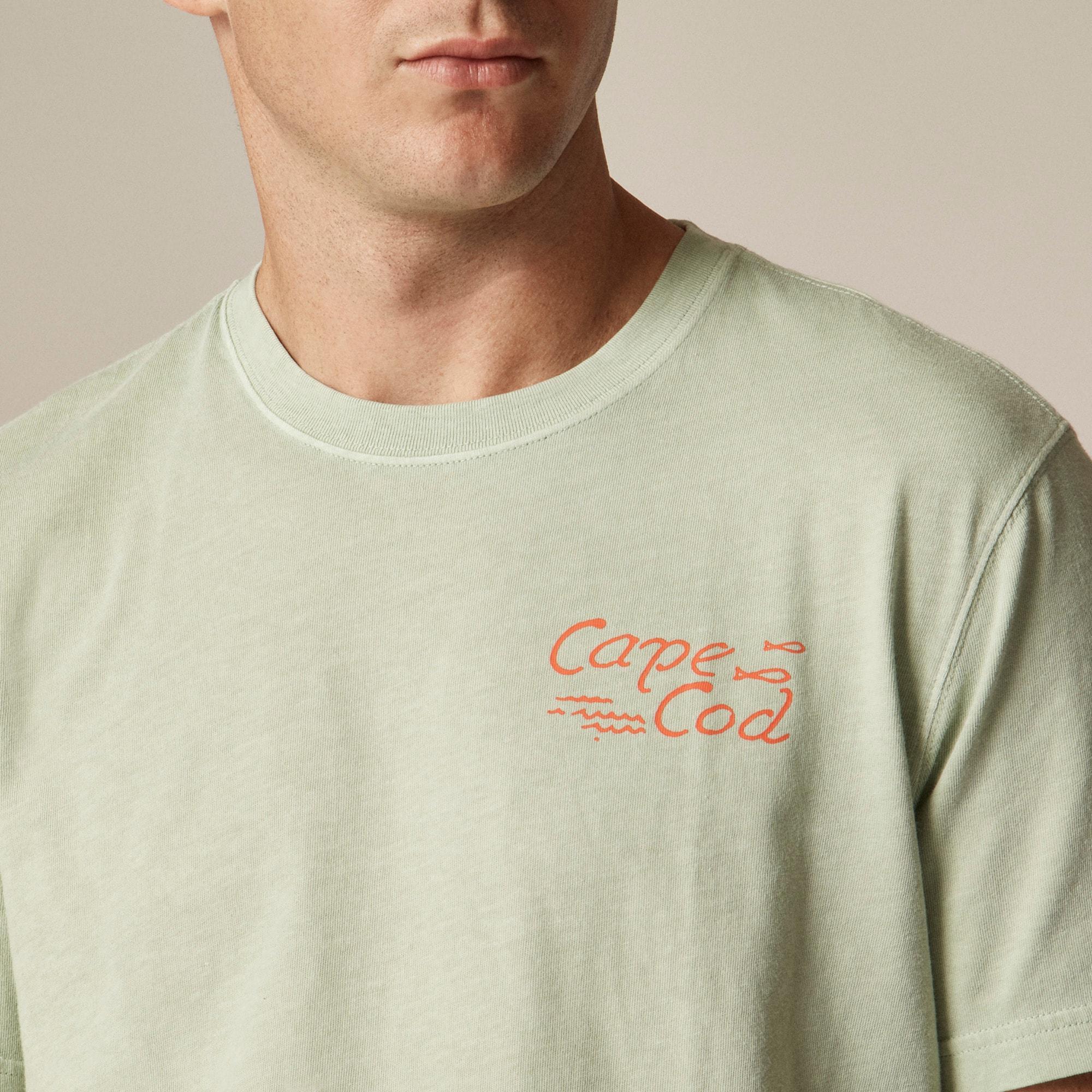 Vintage-wash cotton graphic T-shirt Product Image