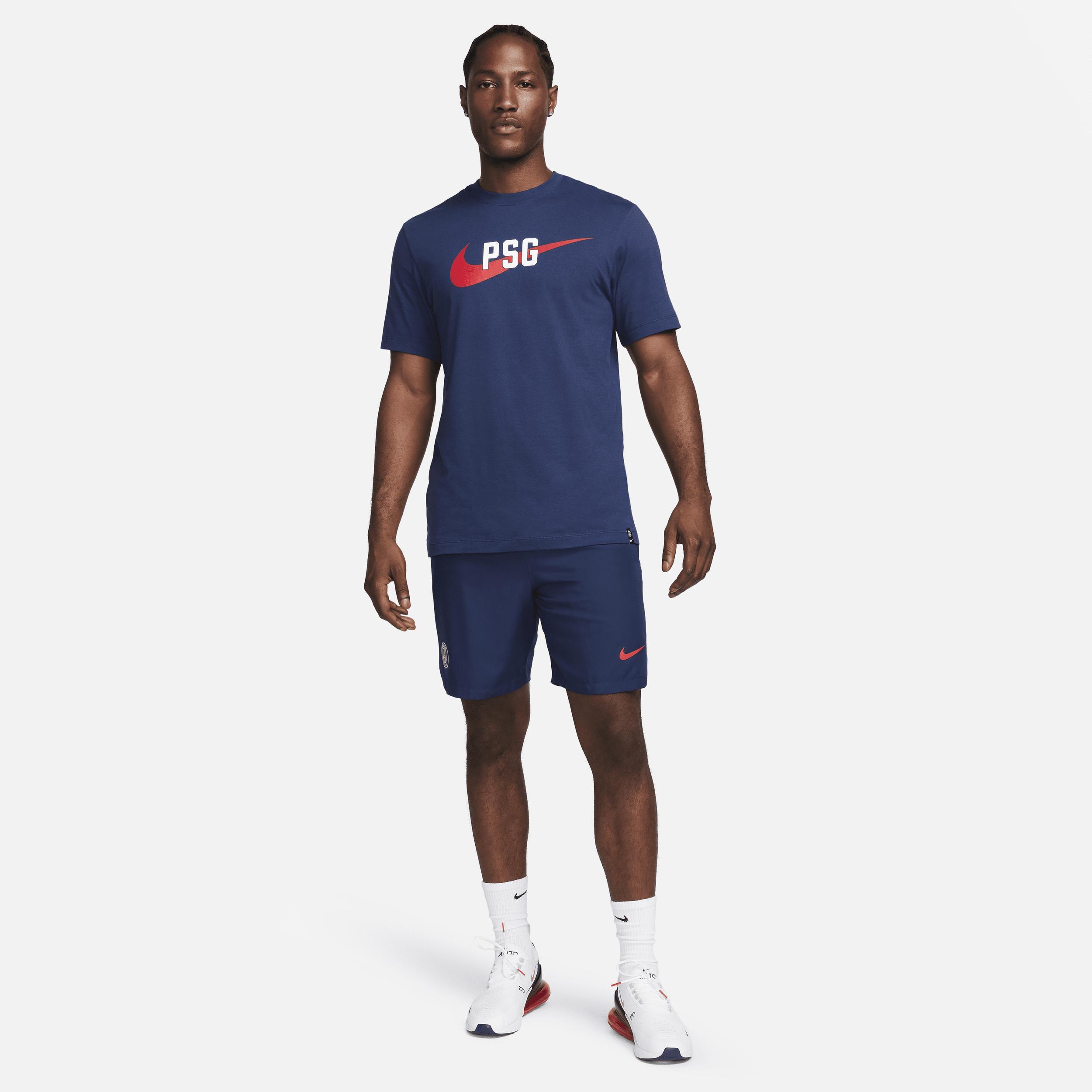Men's Nike Navy Paris Saint-Germain Swoosh T-Shirt, Size: Large, Psg Blue Product Image