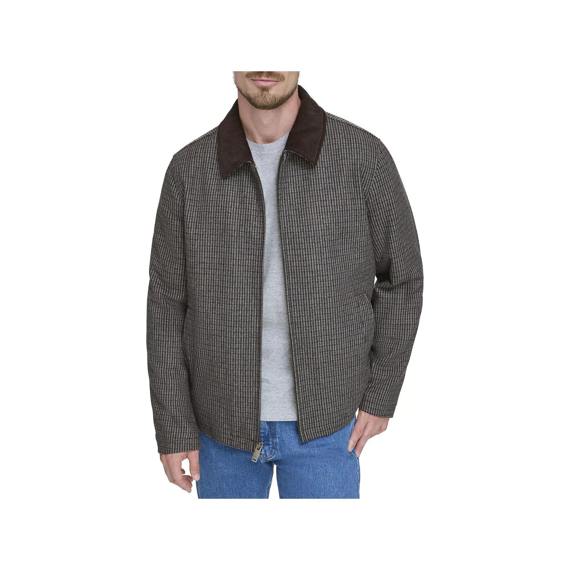 Men's Dockers® Wool Blend Short Cord Collar Jacket, Size: XXL, Light Gray Product Image