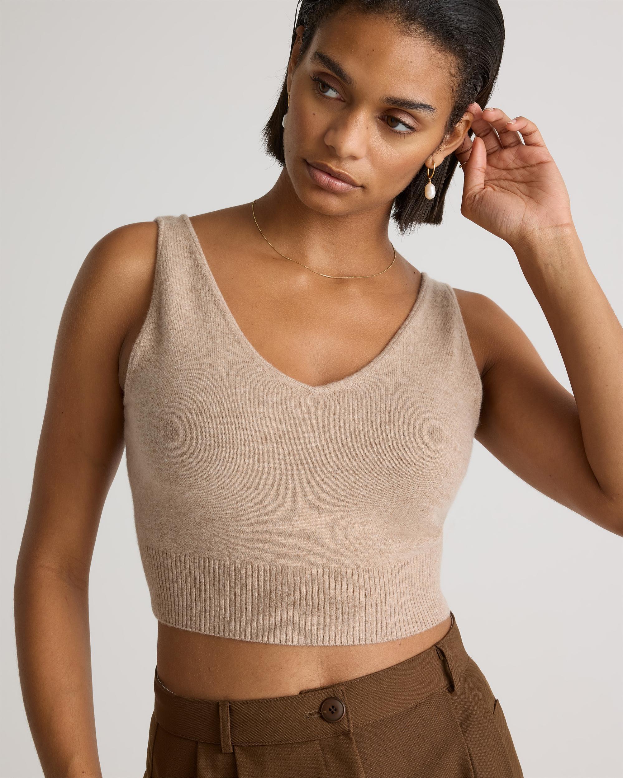 Mongolian Cashmere Cropped Tank Product Image