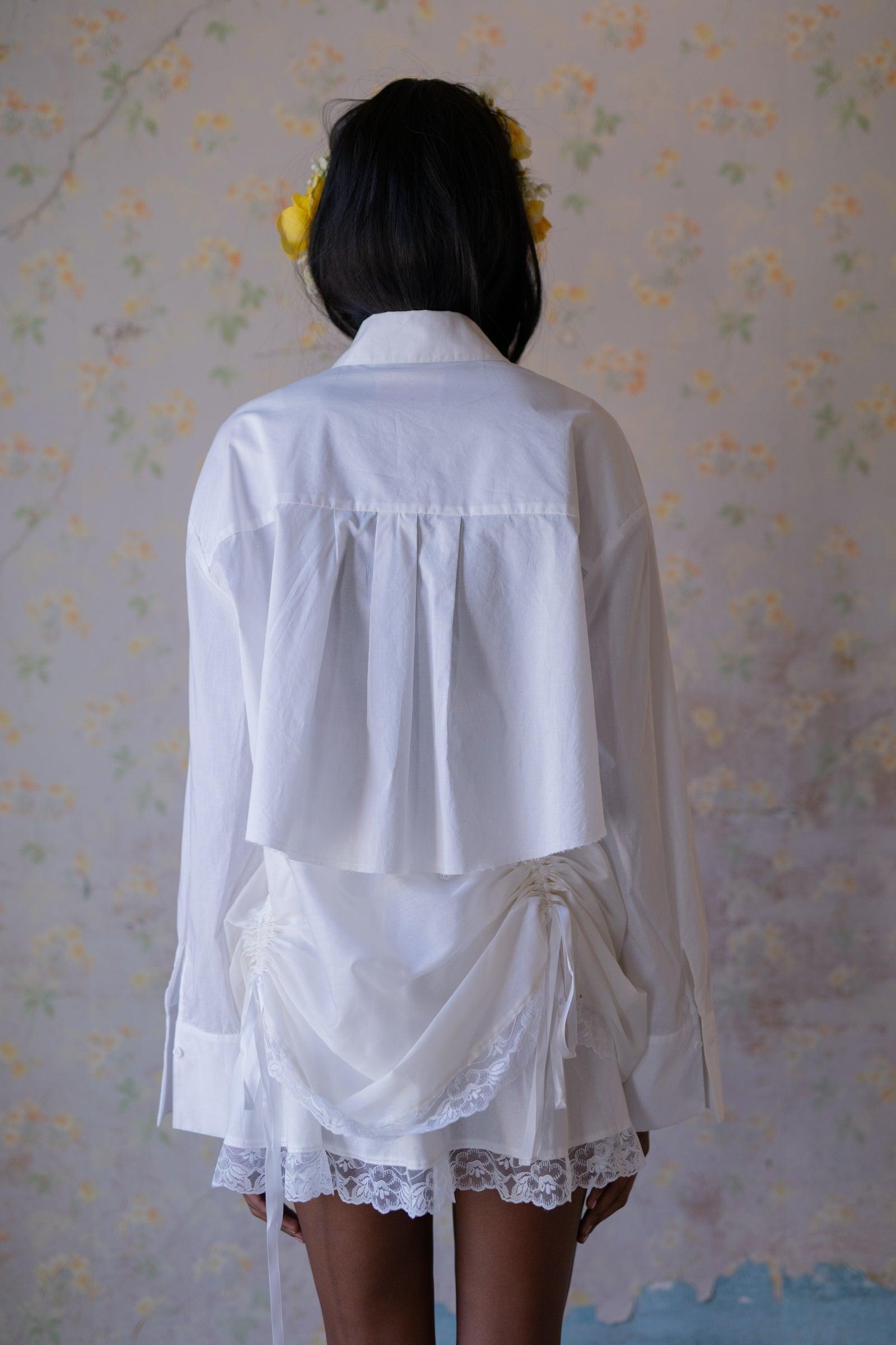 The Ivory Cropped Blouse Product Image