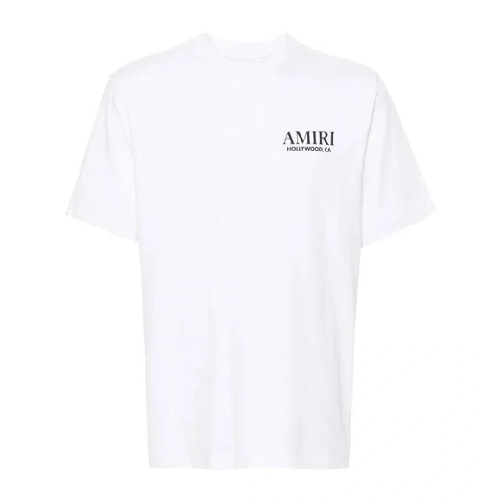 AMIRI Bones Stacked Cotton T-shirt In White Product Image