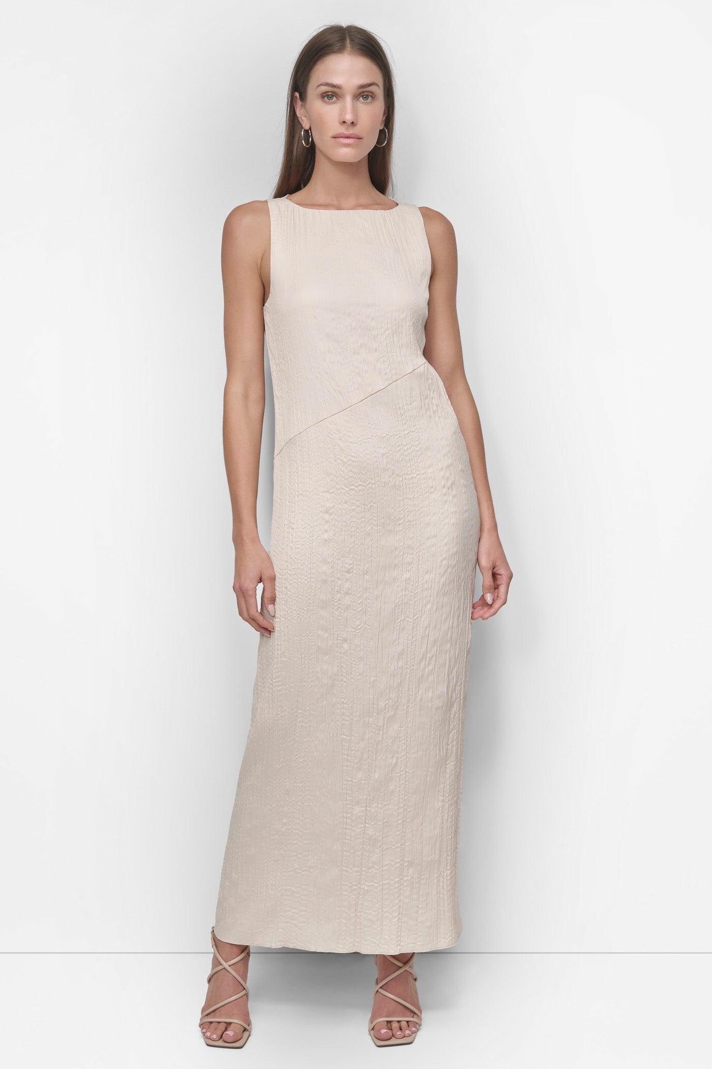 SLEEVELESS BROOMSTICK TWILL MIDI Product Image